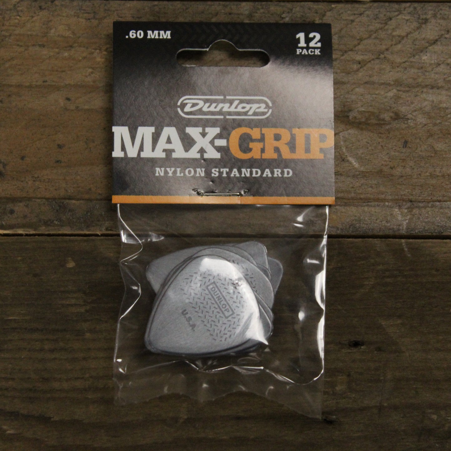 Dunlop Max-Grip Nylon Standard .60mm Guitar Picks - 12 Pack - 449P060