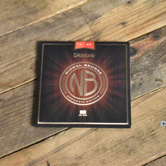 D'Addario NB1356 Nickel Bronze Acoustic Guitar Strings Medium 13-56