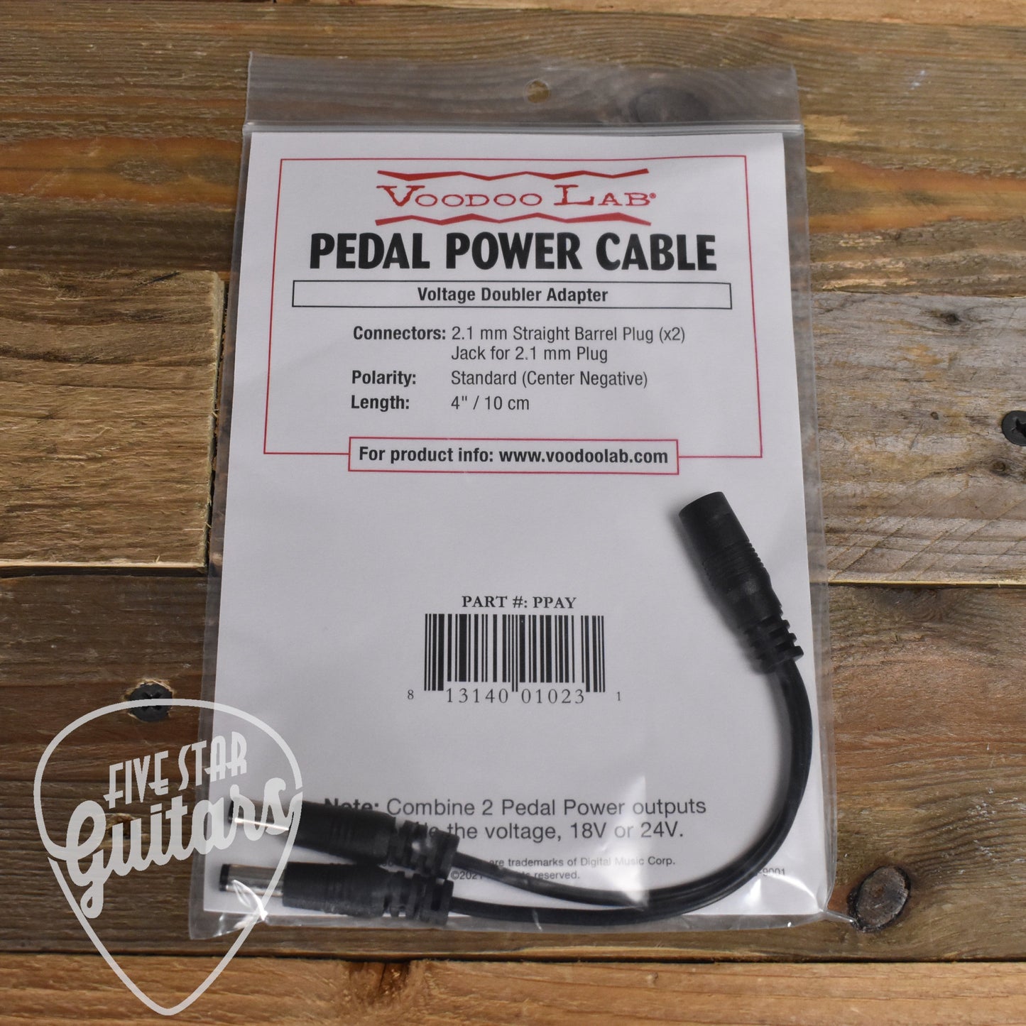 Voodoo Lab PPAY Voltage Doubler Adapter Cable