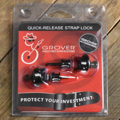 Grover Quick Release Straplocks - Black