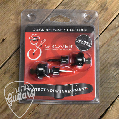 Grover Quick Release Straplocks - Black