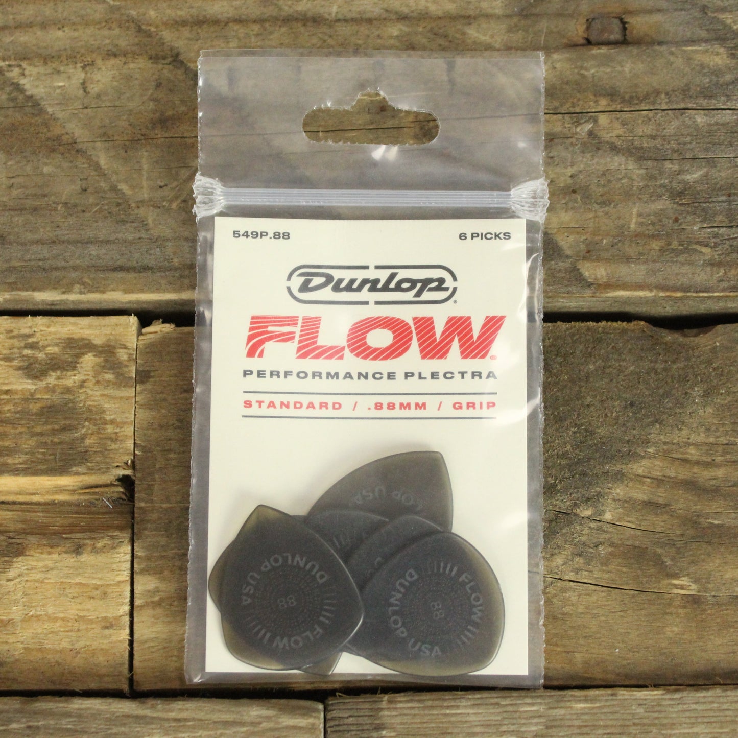 Dunlop Flow Standard .88mm Guitar Picks - 6 Pack - 549P088