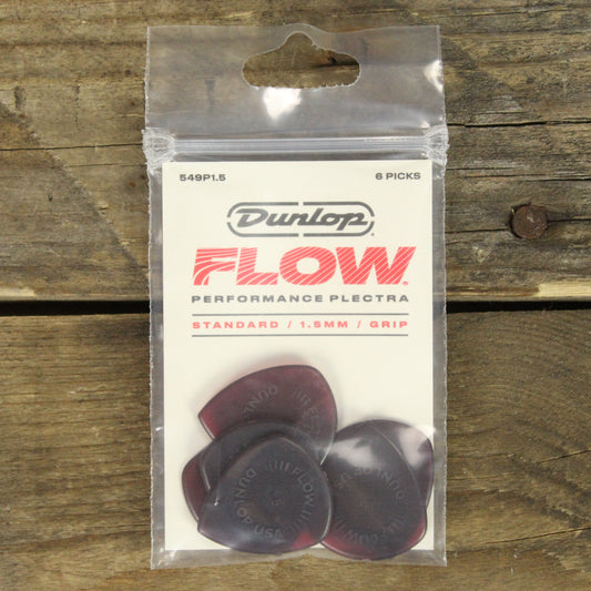 Dunlop Flow Standard 1.5mm Guitar Picks - 6 Pack - 549P150