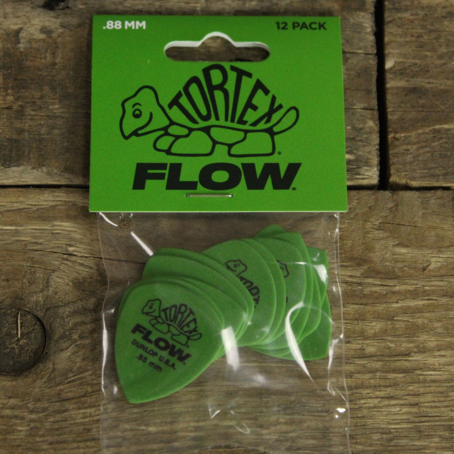 Dunlop Tortex Flow .88mm Guitar Picks - 12 Pack - 558P088