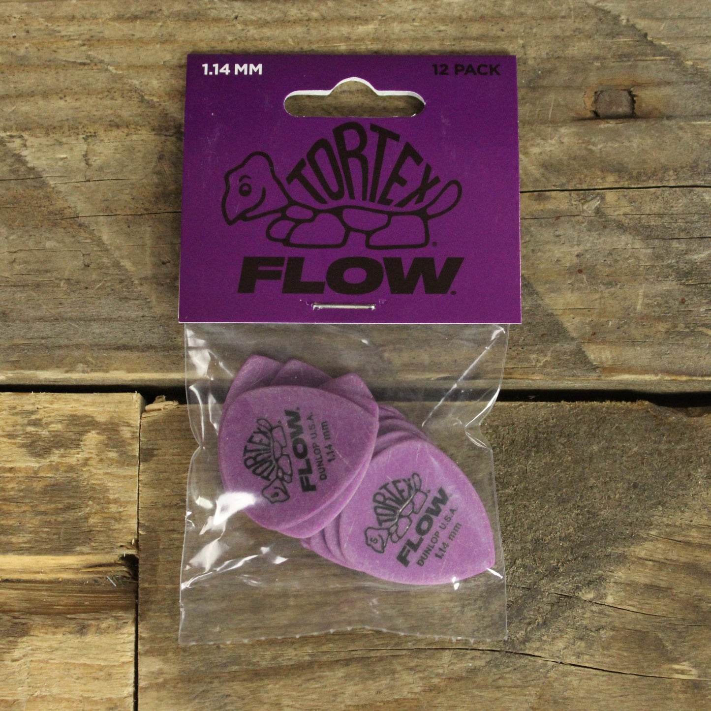 Dunlop Tortex Flow 1.14mm Guitar Picks - 12 Pack - 558P114