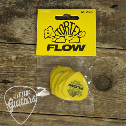 Dunlop Tortex Flow .73mm Guitar Picks - 12 Pack - 558P073