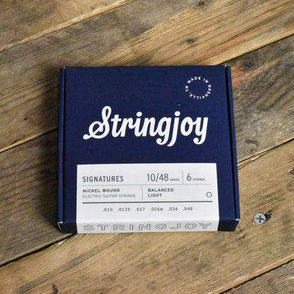 Stringjoy SJ-BAL10 Signatures Nickel Would Electric Guitar Strings Balanced Light 10-48