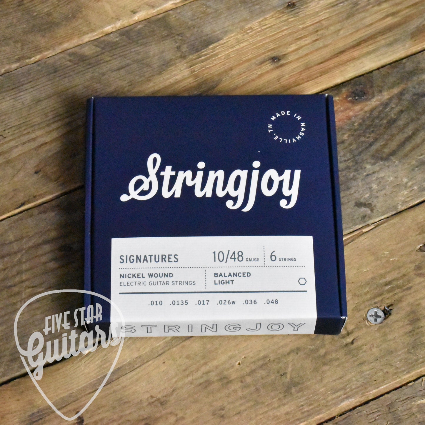 Stringjoy SJ-BAL10 Signatures Nickel Would Electric Guitar Strings Balanced Light 10-48