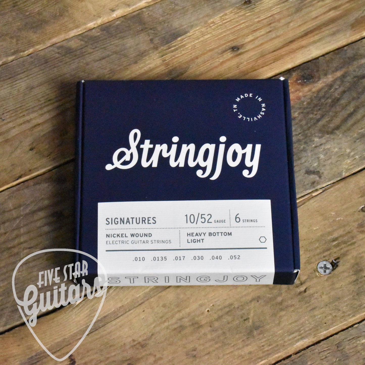 Stringjoy SJ-HVY10 Signatures Nickel Wound Electric Guitar Strings Heavy Bottom Light 10-52