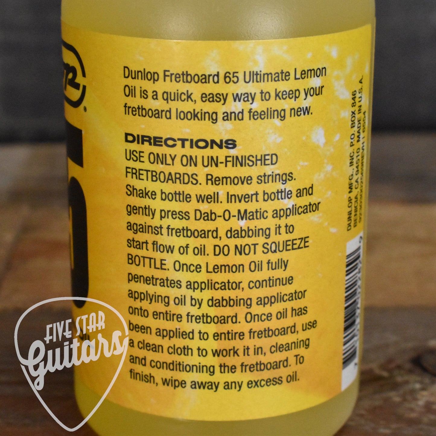 Dunlop Formula 65 Ultimate Lemon Oil 4 oz