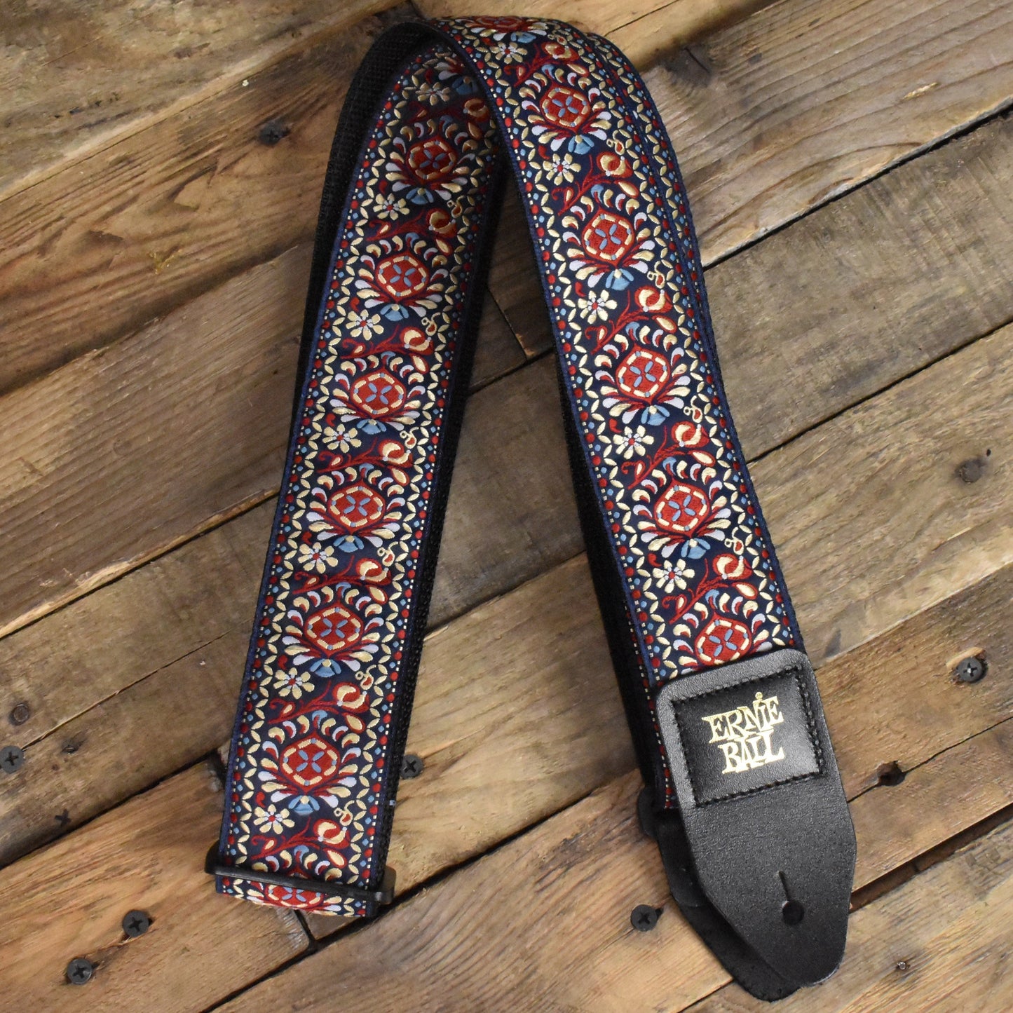 Ernie Ball 2" Jacquard Guitar/Bass Strap - Royal Bloom