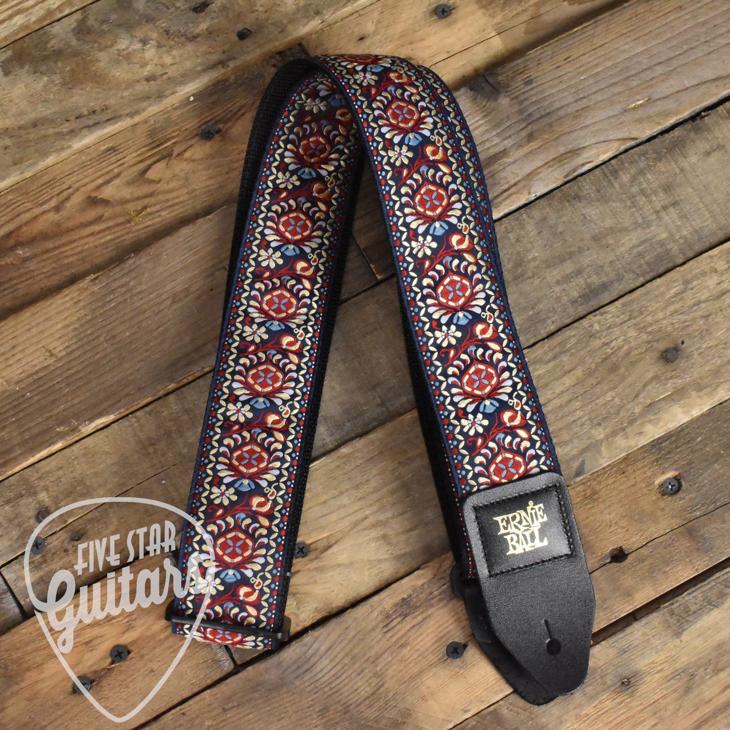 Ernie Ball 2" Jacquard Guitar/Bass Strap - Royal Bloom