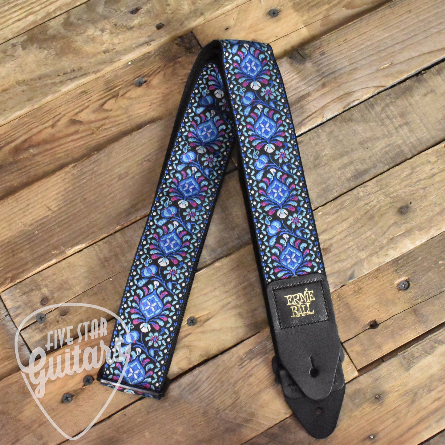 Ernie Ball P04097 Indigo Orchid Jacquard Strap