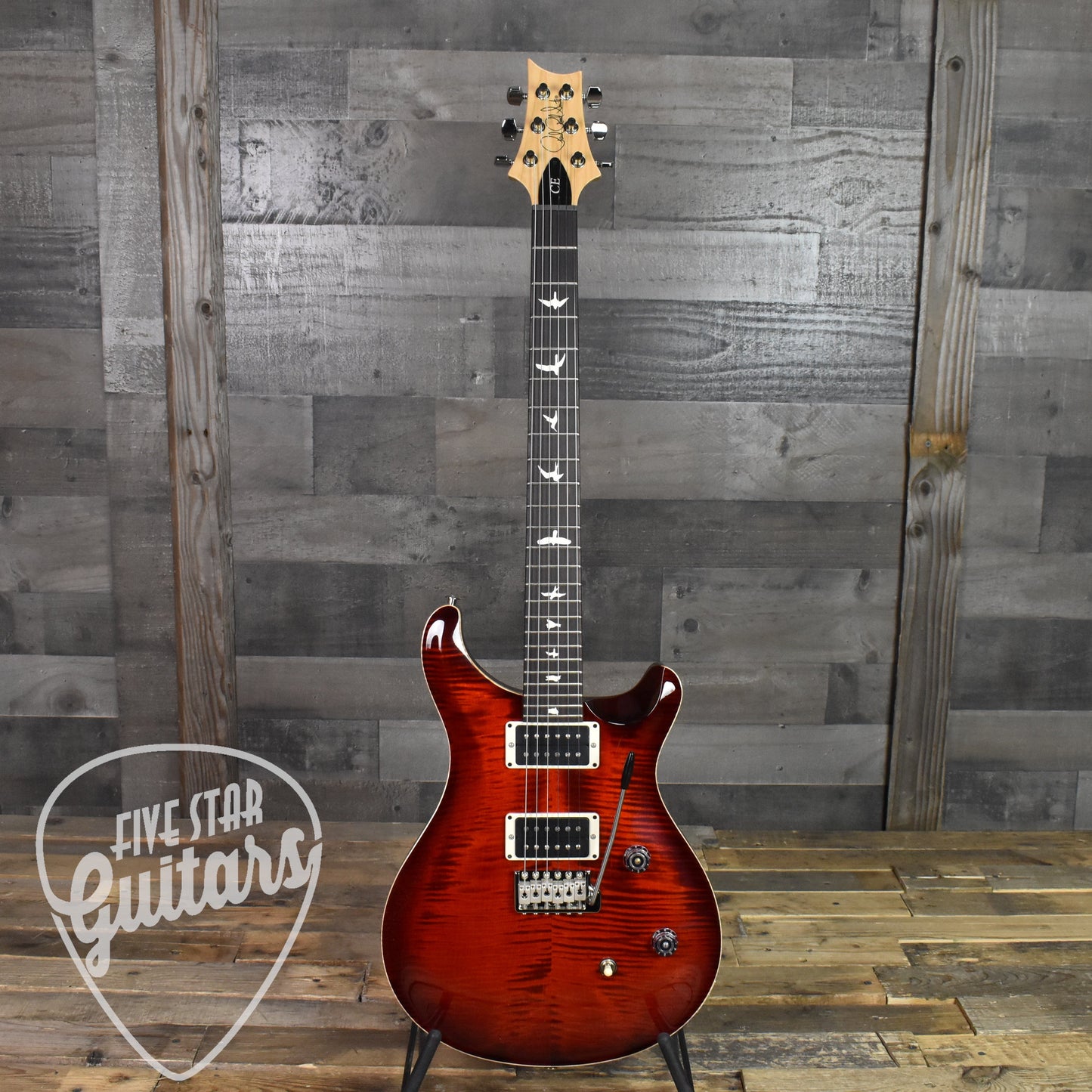 Paul Reed Smith CE 24 - Fire Red Burst with Gig Bag