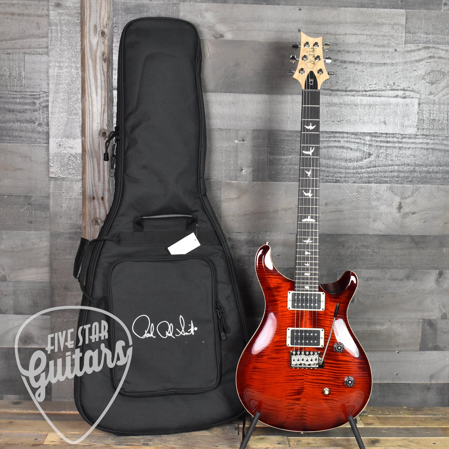 Paul Reed Smith CE 24 - Fire Red Burst with Gig Bag