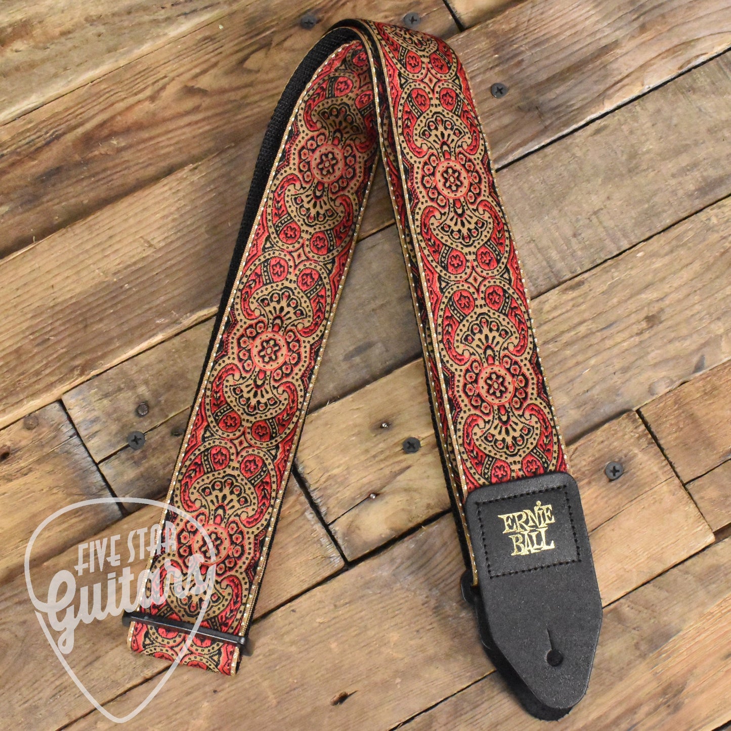 Ernie Ball P04162 Crimson Paisley Jacquard Strap