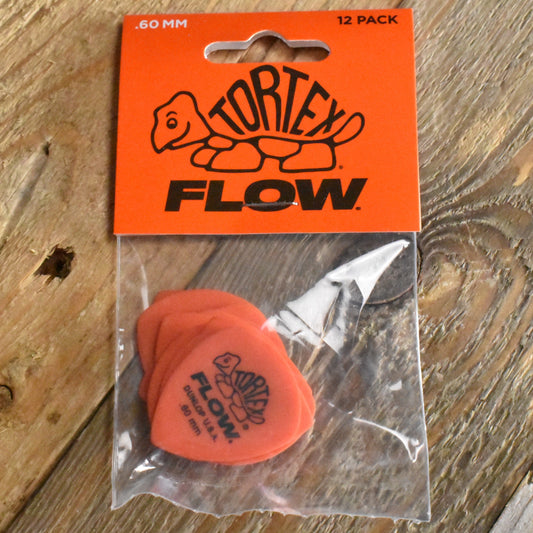 Dunlop Tortex Flow .60mm Guitar Picks - 12 Pack - 558P060