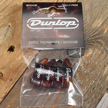 Dunlop Medium Shell Thumb Picks - 4 Pack - 9022P