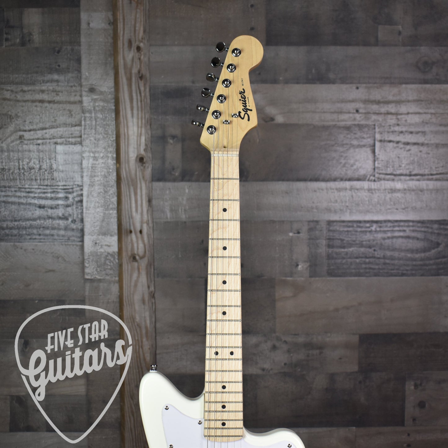 Squier Mini Jazzmaster HH Maple Fingerboard Olympic White