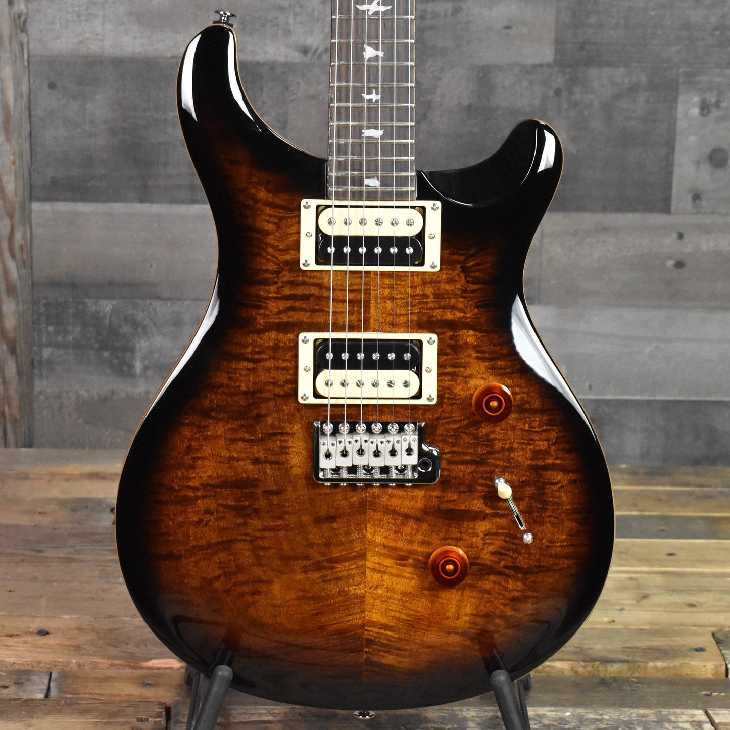 Paul Reed Smith SE Custom 24 - Black Gold Burst with Gig Bag