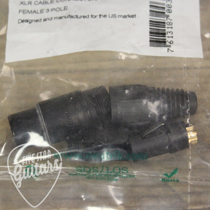 Neutrik 3 Pole Female XLR Cable Connector - NC3FX-B