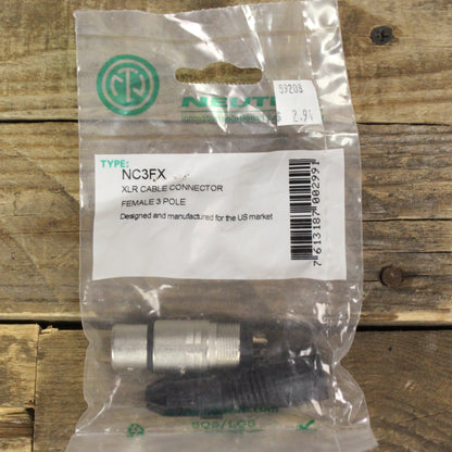 Neutrik 3-Pole Female XLR Cable Connector - NC3FX