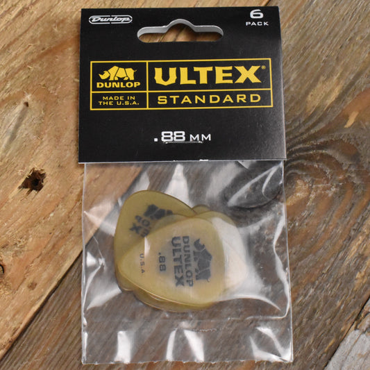 Dunlop Ultex Standard .88mm Guitar Picks - 6 Pack - 421P088