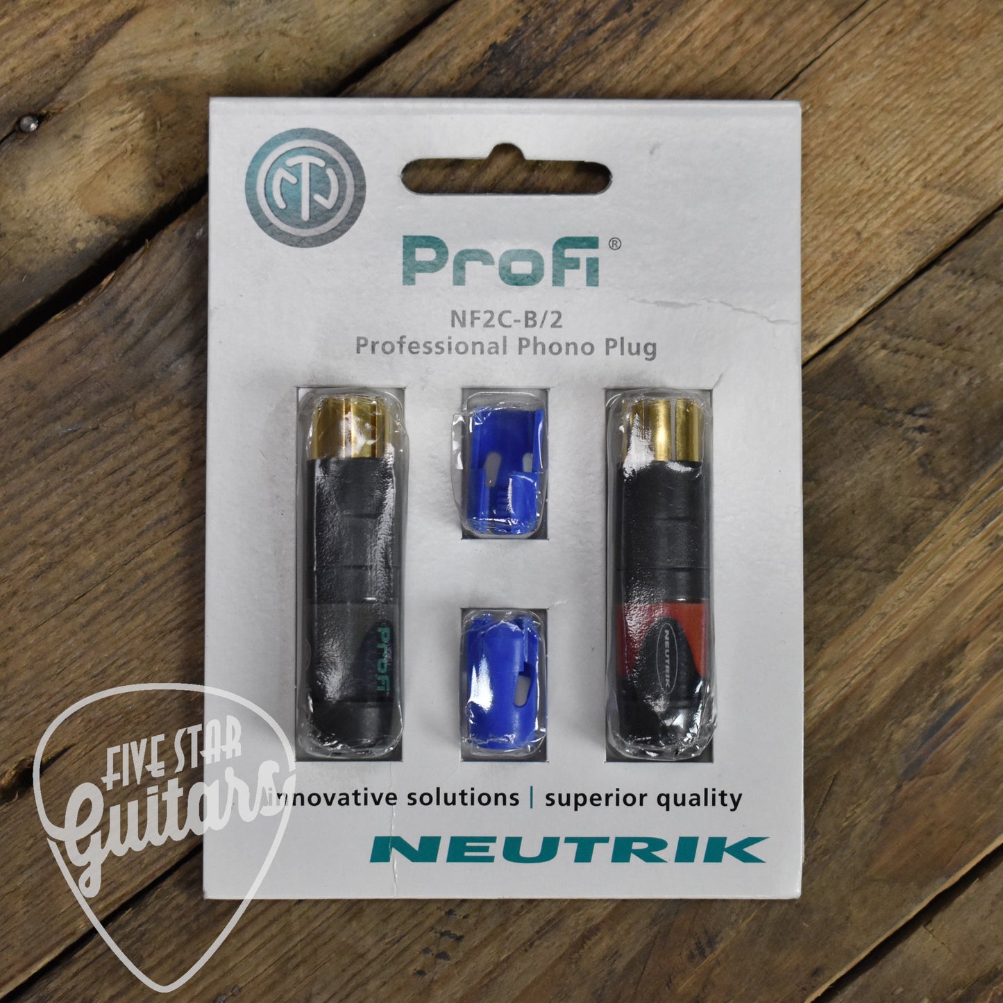 Neutrik NF2C-B/2 ProFi RCA Plug Pair