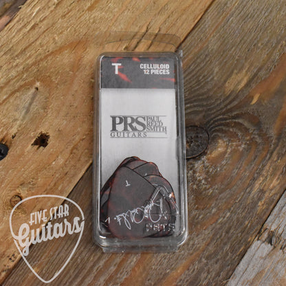 PRS Classic Celluloid Tortoise Shell Thin Guitar Picks - 12 Pack