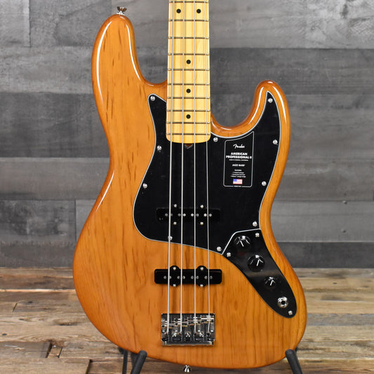 Fender American Professional II Jazz Bass, Maple Neck - Roasted Pine with Hard Shell Case