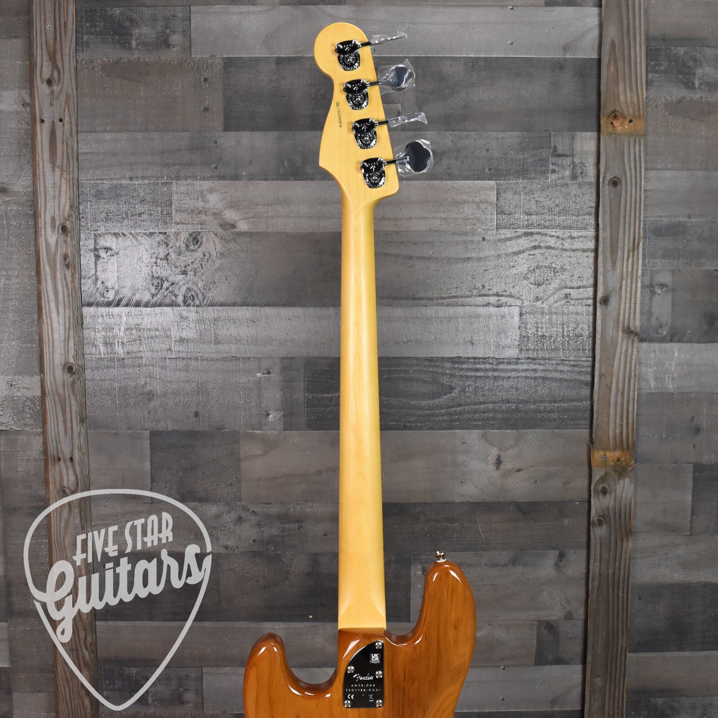 Fender American Professional II Jazz Bass, Maple Neck - Roasted Pine with Hard Shell Case