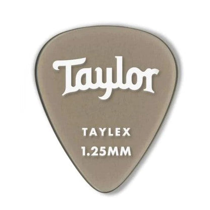 Taylor Premium Taylex 351 Shape 1.25mm Smoke Grey Guitar Picks - 6 Pack