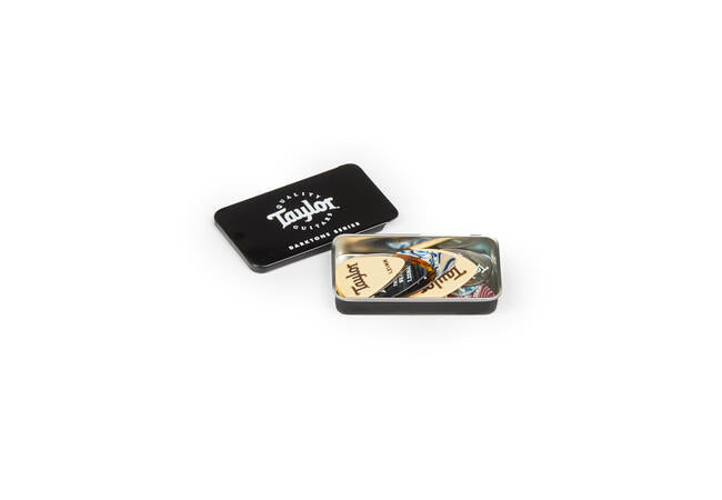 Taylor Darktone Series Guitar Pick Tin Assorted - 9 Pack