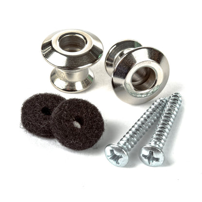 Dunlop Straplok Button - Nickel Pair