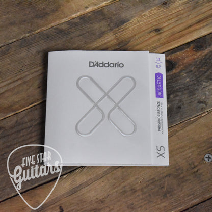 D'Addario XS XSAPB1152 Phosphor Bronze Coated Acoustic Guitar Strings Custom Light 11-52