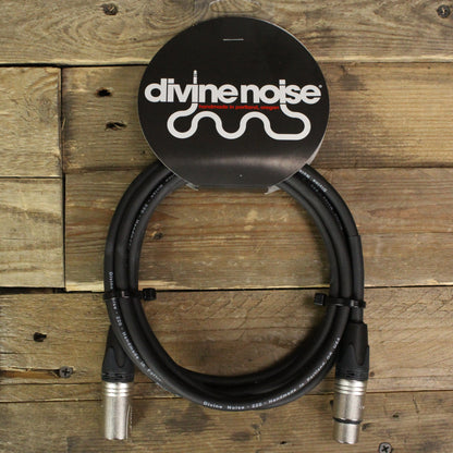 Divine Noise XLR Male to XLR Female 10ft Microphone Cable - Black