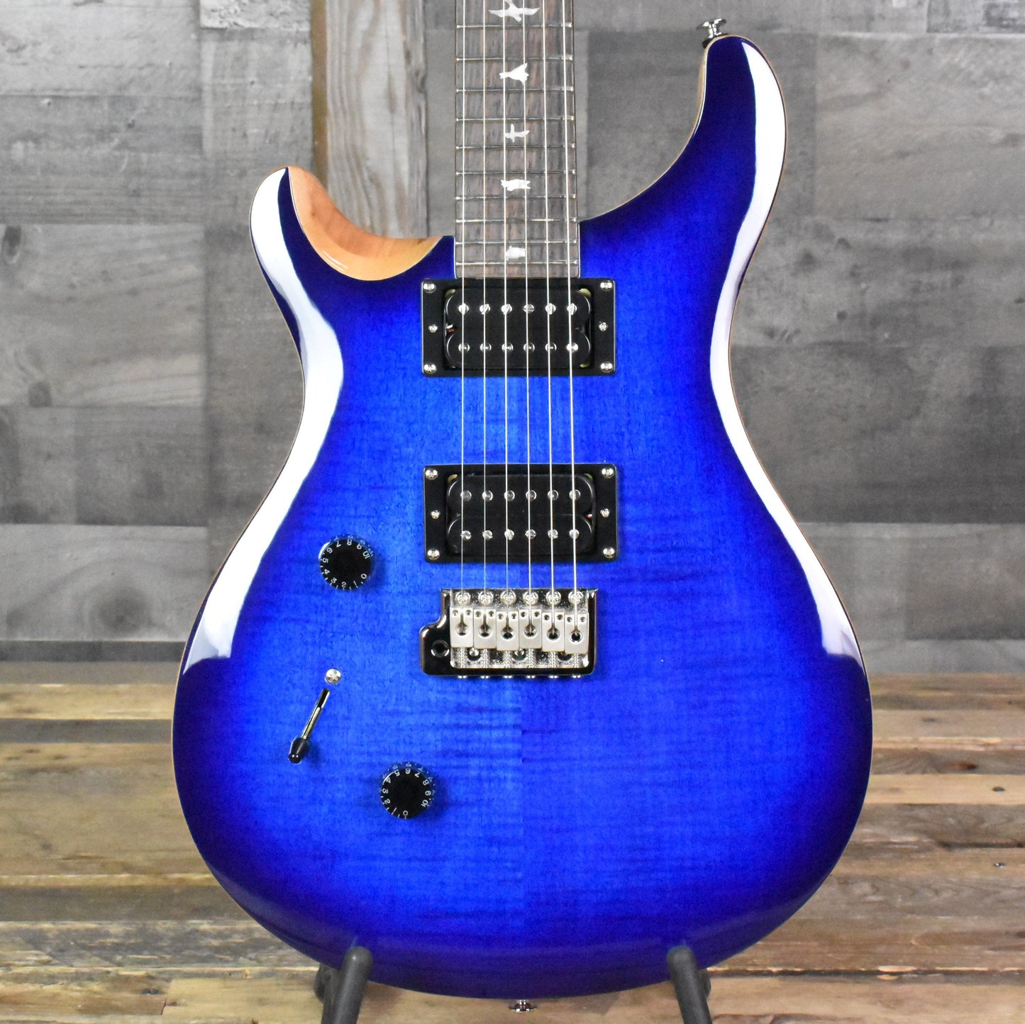 Paul Reed Smith SE Custom 24 Lefty - Faded Blue Burst with Gig Bag