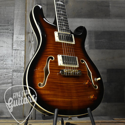 Paul Reed Smith SE Hollowbody II - Black Gold Burst with Hard Shell Case