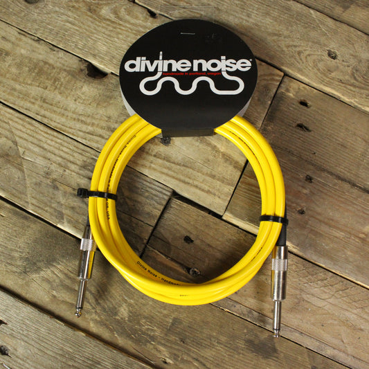 Divine Noise Straight to Straight 10ft Instrument Cable - Yellow