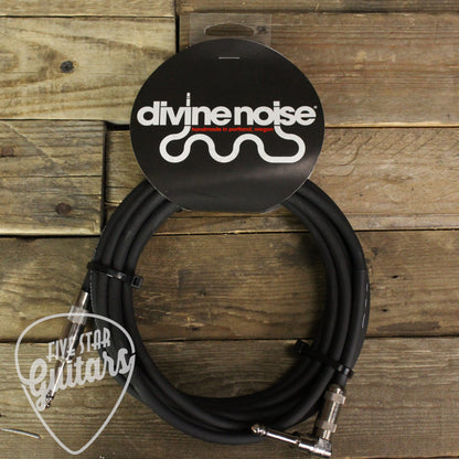 Divine Noise Straight to Right Angle G&H Tele Long Plug 15ft Instrument Cable - Black