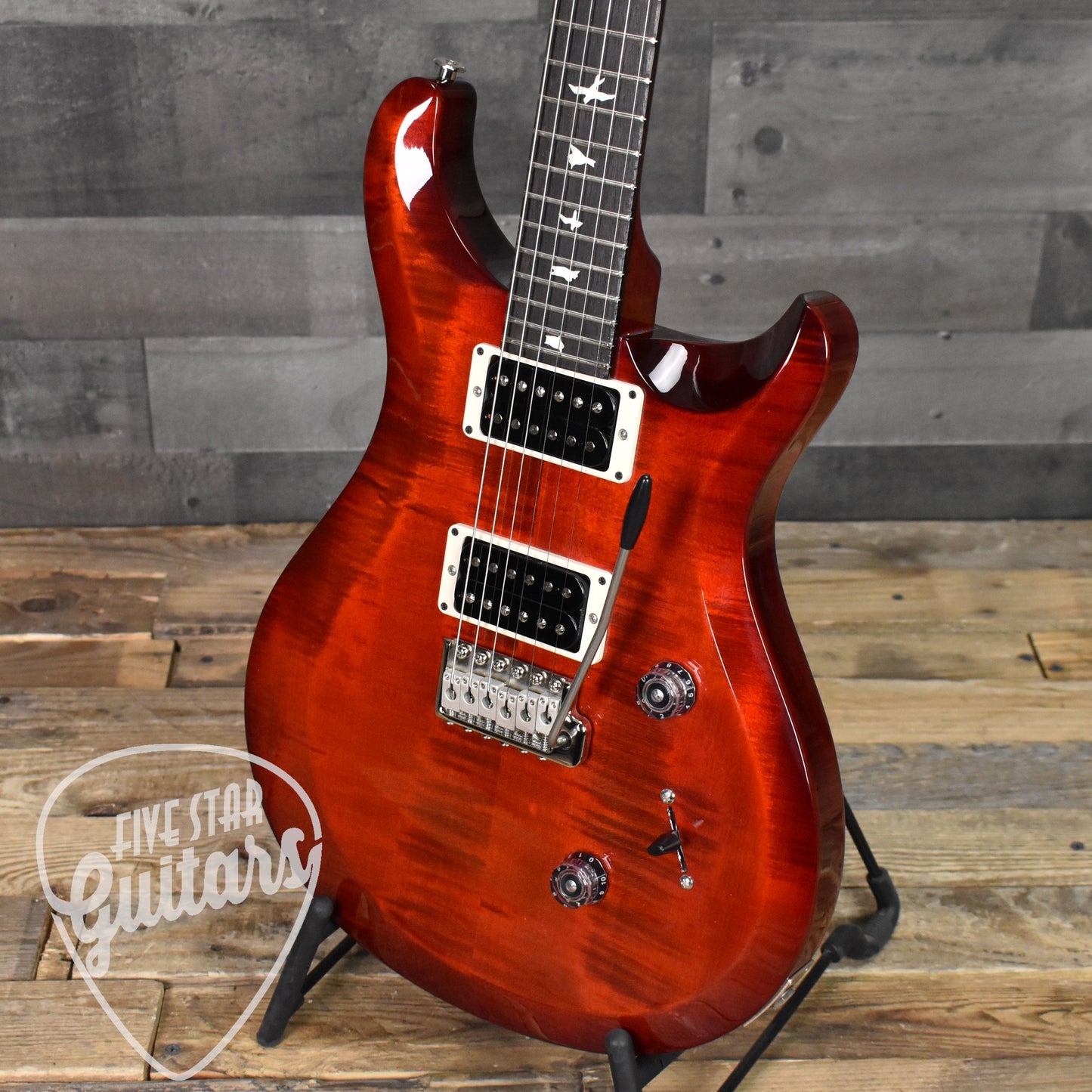 Paul Reed Smith S2 Custom 24  - Fire Red Burst with Gig Bag