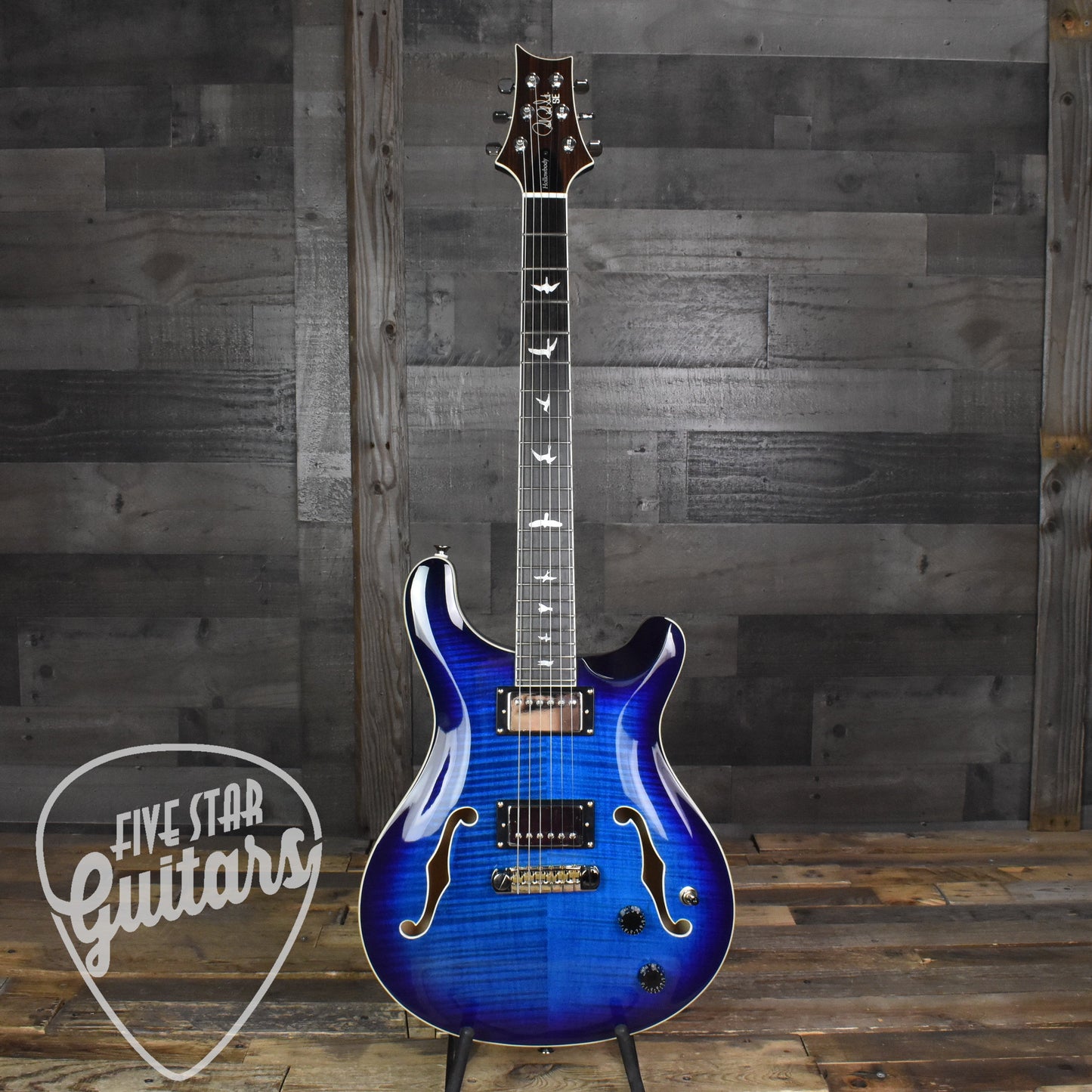 Paul Reed Smith Hollowbody II - Faded Blue Burst with Hard Shell Case