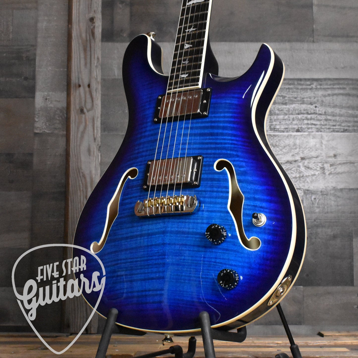 Paul Reed Smith Hollowbody II - Faded Blue Burst with Hard Shell Case