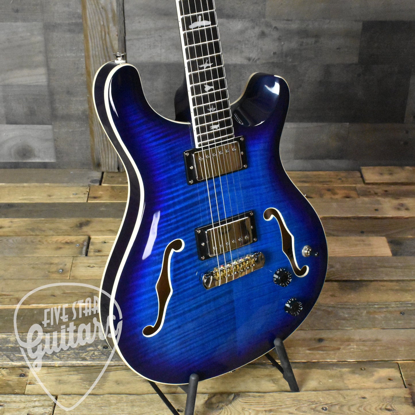 Paul Reed Smith Hollowbody II - Faded Blue Burst with Hard Shell Case