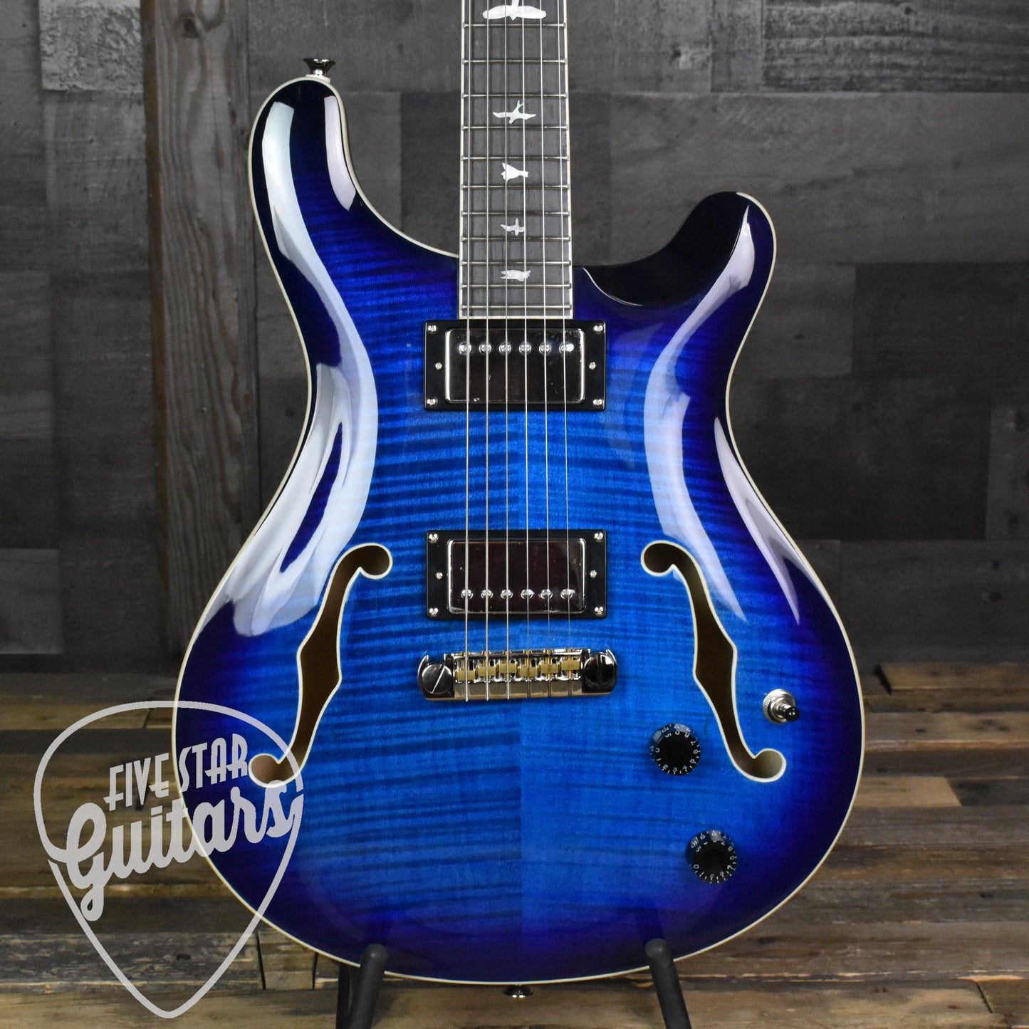 Paul Reed Smith Hollowbody II - Faded Blue Burst with Hard Shell Case