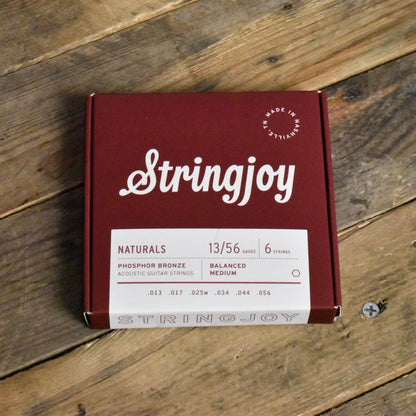 Stringjoy Naturals | Medium Gauge (13-56) Phosphor Bronze Acoustic Guitar Strings