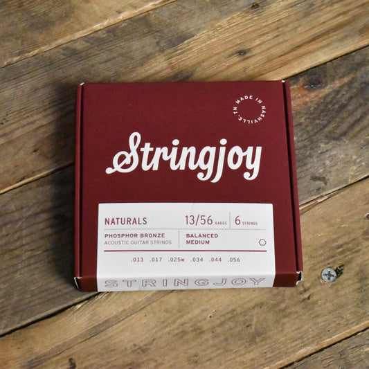 Stringjoy Naturals | Medium Gauge (13-56) Phosphor Bronze Acoustic Guitar Strings