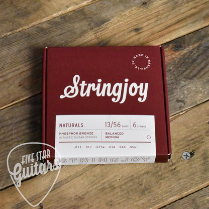 Stringjoy Naturals | Medium Gauge (13-56) Phosphor Bronze Acoustic Guitar Strings