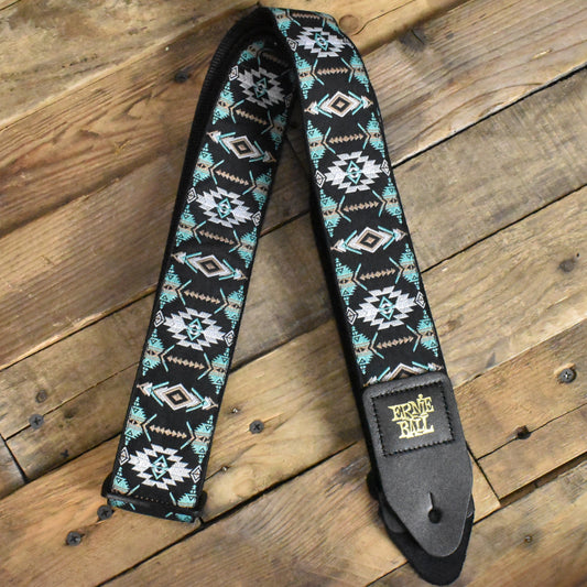 Ernie Ball P05325 Southwestern Turquoise Jacquard Strap