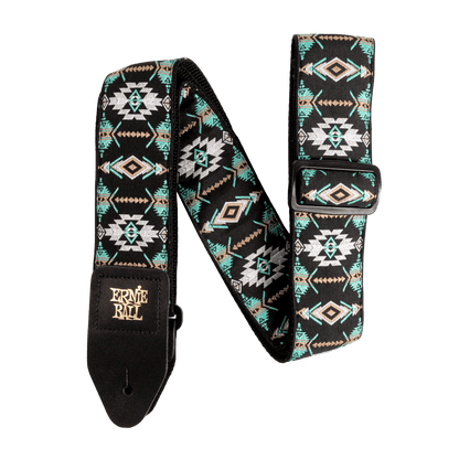 Ernie Ball P05325 Southwestern Turquoise Jacquard Strap